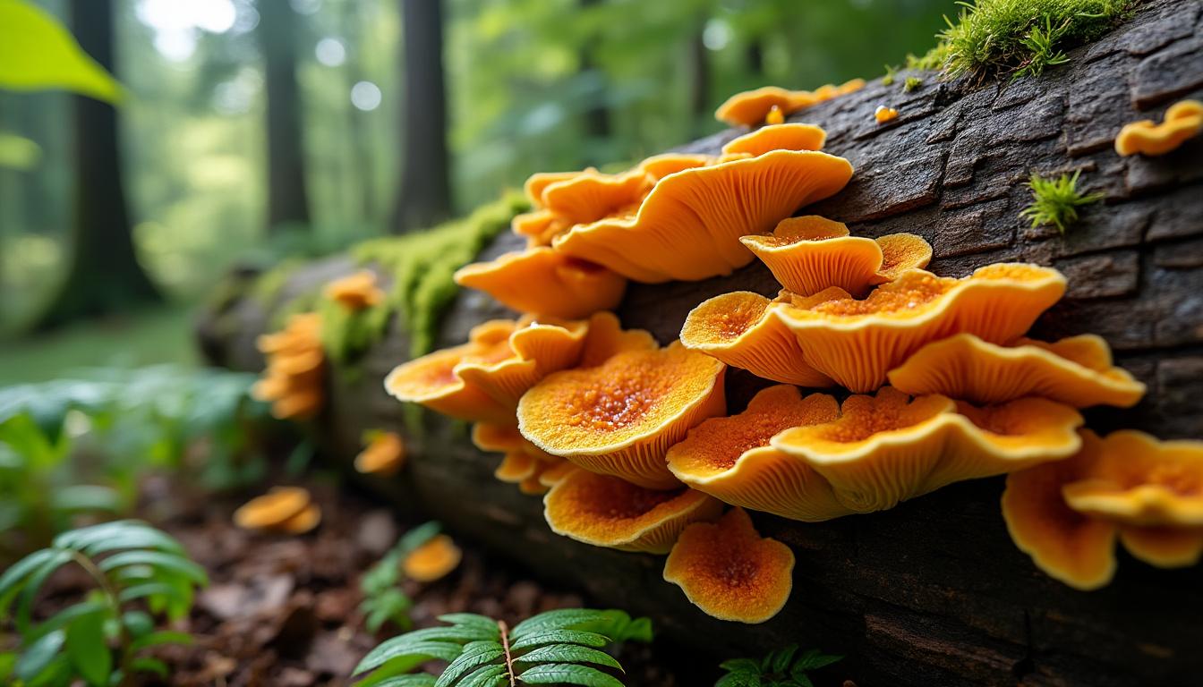 découvrez comment identifier et traiter efficacement un champignon orange sur du bois mort pour préserver la santé de vos espaces en bois.