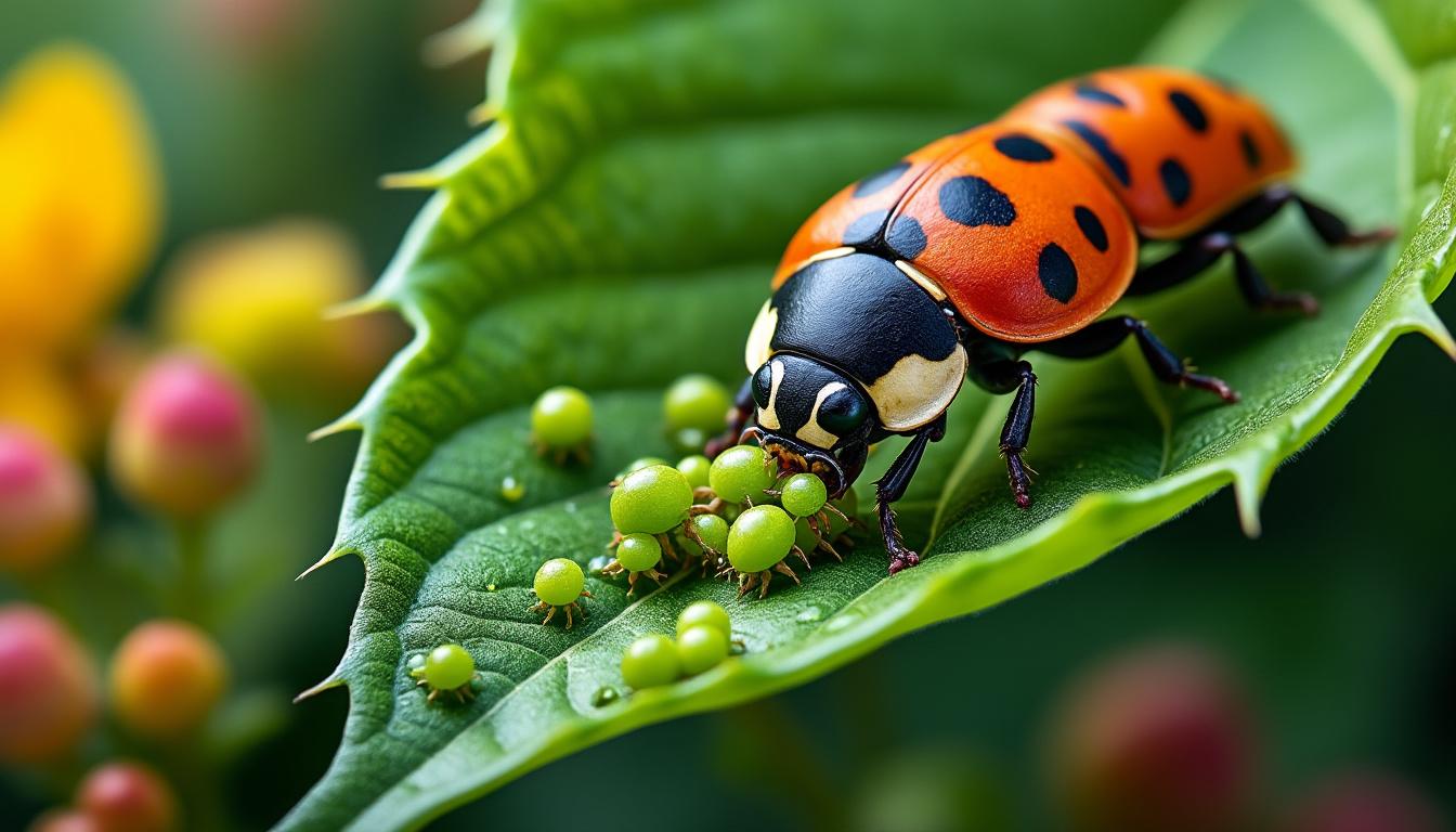 découvrez les avantages d'accueillir des larves de coccinelle dans votre jardin pour un contrôle naturel des pucerons et un environnement sain.