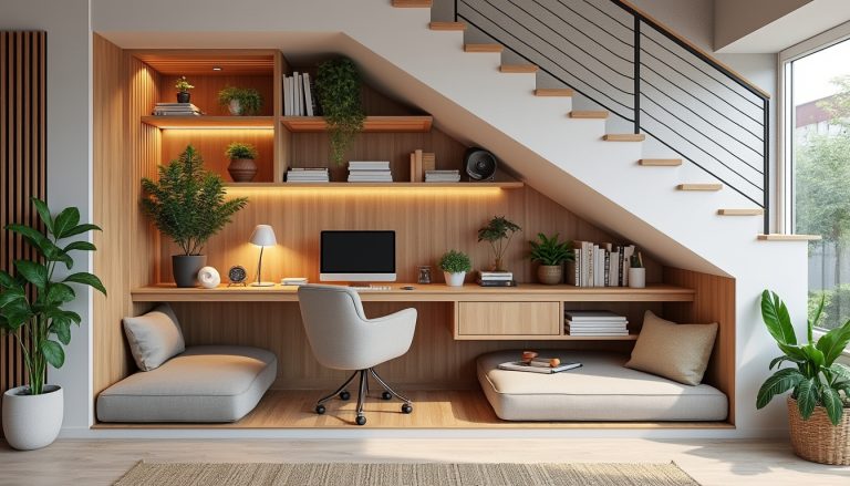découvrez nos meilleures idées d'aménagement sous escalier pour optimiser votre espace avec style et fonctionnalité. inspirez-vous de solutions pratiques et esthétiques adaptées à tous les intérieurs.
