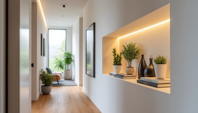 découvrez comment optimiser l'espace de votre couloir en exploitant une niche murale : astuces de rangement, décoration et idées pratiques pour un intérieur harmonieux et fonctionnel.