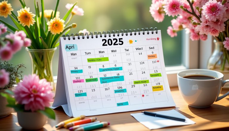 consultez les vacances scolaires et les jours fériés du mois d'avril 2025 pour mieux organiser votre emploi du temps.